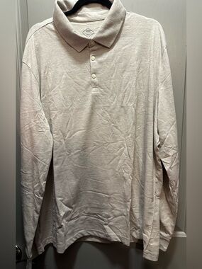 St. John’s Bay Size XXL Men’s Long Sleeve Polo Shirt NWT
